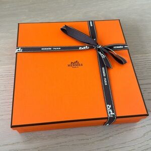 Hermes box with ribbon